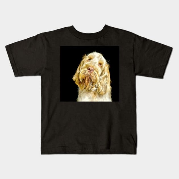 Head tilt Spinone Kids T-Shirt by heidiannemorris